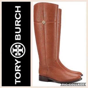 Tory Burch Tan Leather Heeled Boots